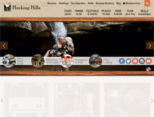 Tablet Screenshot of explorehockinghills.com